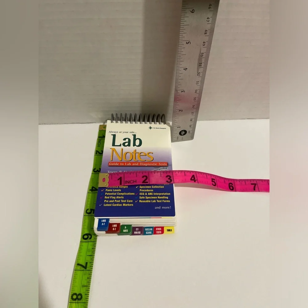 Lab Notes- Guide to Lab & Diagnostic Tests Waterproof Pocket Reference Guide EUC